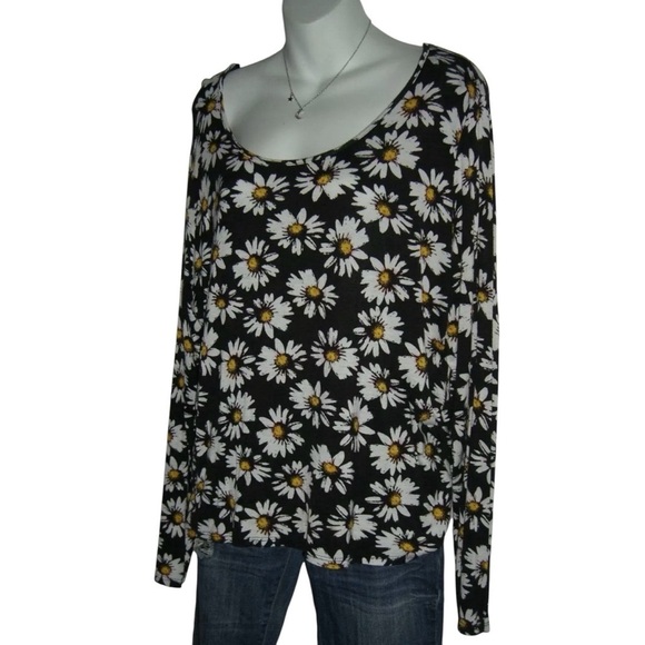 Deb Blouse Vintage 90's Daisy Grunge Cottage Indie alt egirl Boho y2k Plus Size - Picture 3 of 7